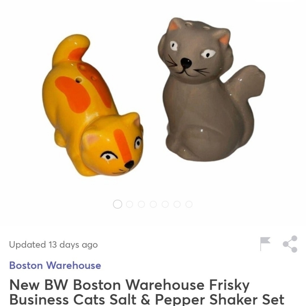 🍒 NWT CATS SALT PEPPER SET